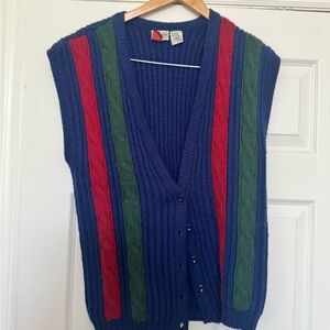 Vintage Manor Park By Cos Cob Sweater Vest Medium